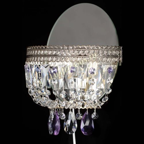 Бра Флоренция журавлик фиолетовая в Магнитогорске Гусь Хрустальный