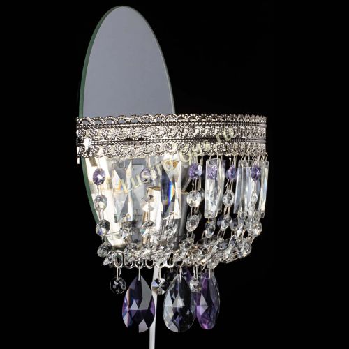 Бра Флоренция журавлик фиолетовая в Магнитогорске Гусь Хрустальный