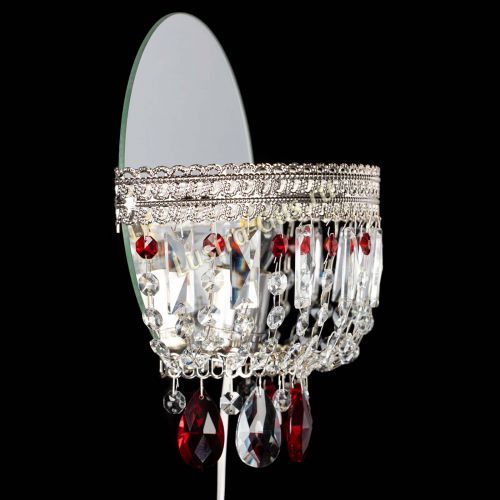 Бра Флоренция журавлик красная в Магнитогорске Гусь Хрустальный