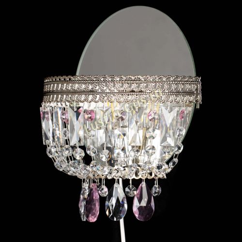 Бра Флоренция журавлик розовая в Магнитогорске Гусь Хрустальный