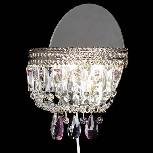 Бра Флоренция журавлик розовая в Магнитогорске Гусь Хрустальный