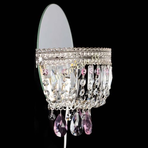 Бра Флоренция журавлик розовая в Магнитогорске Гусь Хрустальный