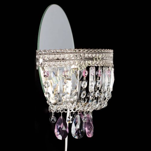 Бра Флоренция журавлик розовая в Магнитогорске Гусь Хрустальный