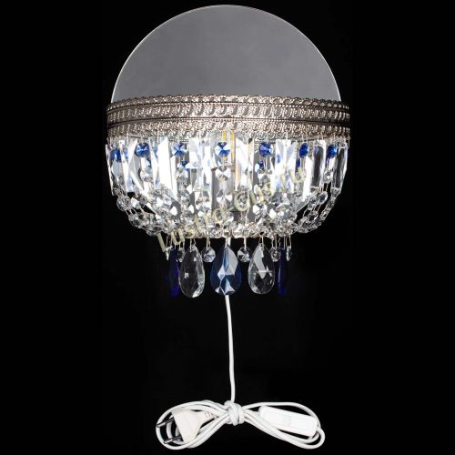 Бра Флоренция журавлик синяя в Магнитогорске Гусь Хрустальный