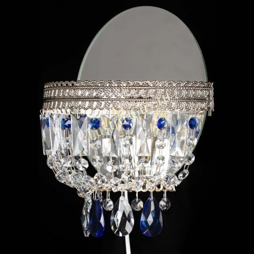 Бра Флоренция журавлик синяя в Магнитогорске Гусь Хрустальный