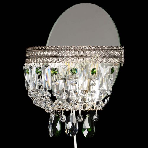 Бра Флоренция журавлик зеленая в Магнитогорске Гусь Хрустальный