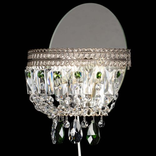 Бра Флоренция журавлик зеленая в Магнитогорске Гусь Хрустальный