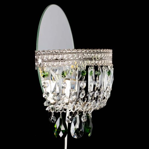 Бра Флоренция журавлик зеленая в Магнитогорске Гусь Хрустальный