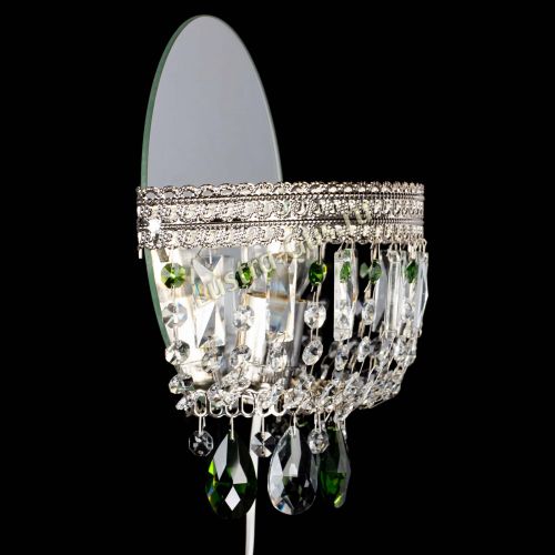 Бра Флоренция журавлик зеленая в Магнитогорске Гусь Хрустальный