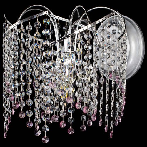 Бра Иволга №2 розовая в Магнитогорске Гусь Хрустальный