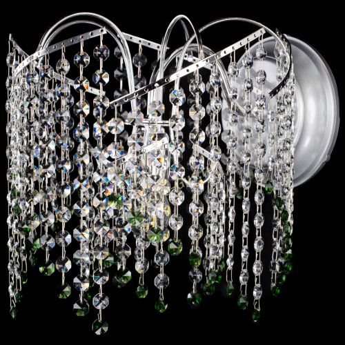 Бра Иволга №2 зеленая в Магнитогорске Гусь Хрустальный