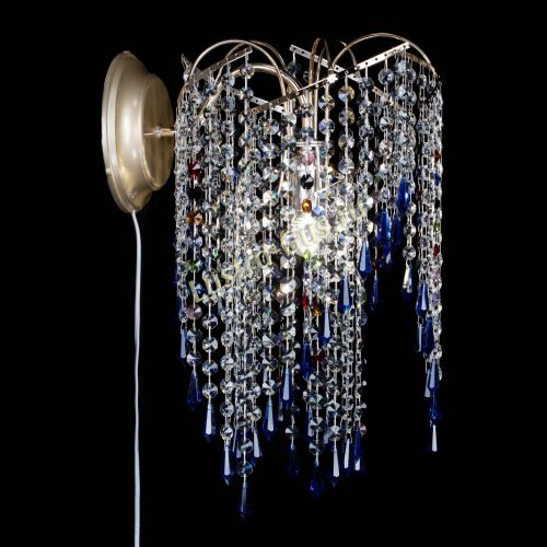 Бра Иволга №3 синяя в Магнитогорске Гусь Хрустальный