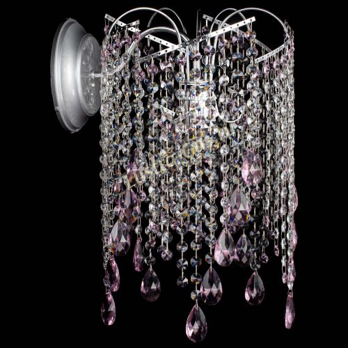 Бра Иволга №4 розовая в Магнитогорске Гусь Хрустальный