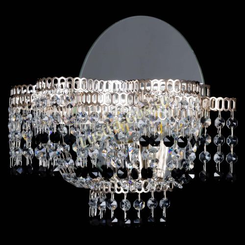 Бра Камелия обтикон Черная в Магнитогорске Гусь Хрустальный