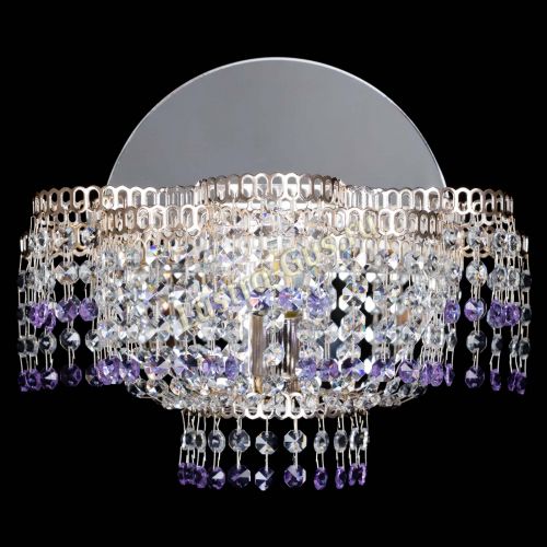 Бра Камелия обтикон Фиолетовая в Магнитогорске Гусь Хрустальный