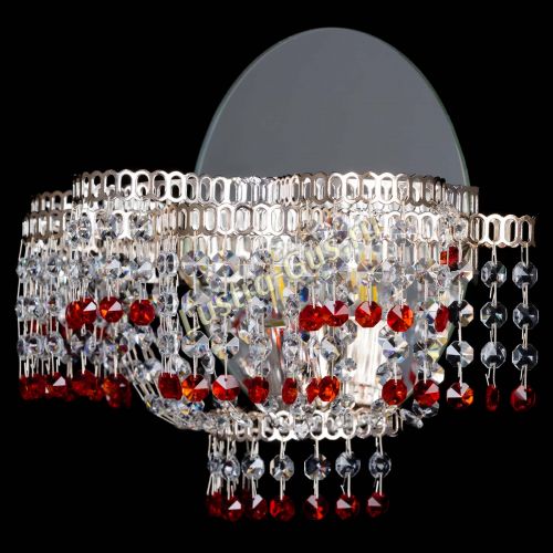 Бра Камелия обтикон Красная в Магнитогорске Гусь Хрустальный