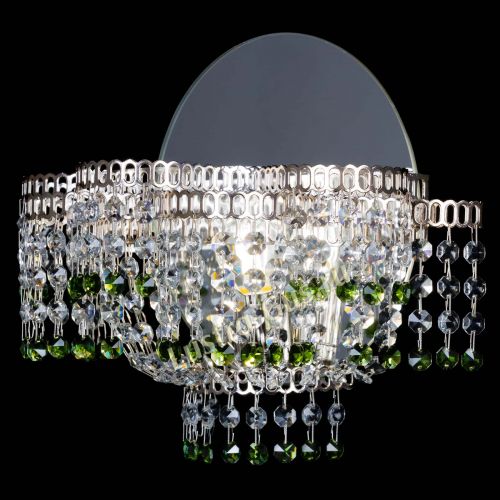 Бра Камелия обтикон Зеленая в Магнитогорске Гусь Хрустальный