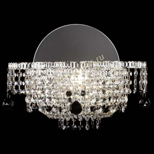 Бра Камелия шар черная в Магнитогорске Гусь Хрустальный