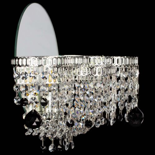 Бра Камелия шар черная в Магнитогорске Гусь Хрустальный