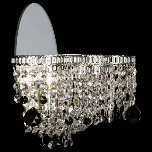 Бра Камелия шар черная в Магнитогорске Гусь Хрустальный