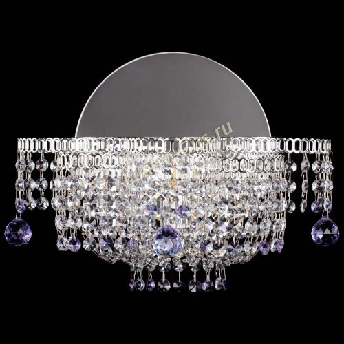 Бра Камелия шар фиолетовая в Магнитогорске Гусь Хрустальный