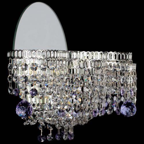 Бра Камелия шар фиолетовая в Магнитогорске Гусь Хрустальный