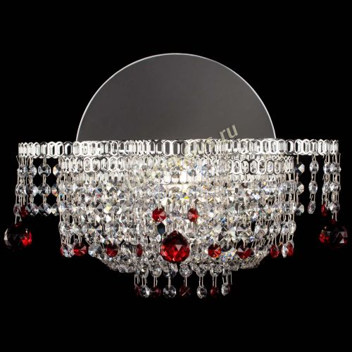 Бра Камелия шар красная в Магнитогорске Гусь Хрустальный