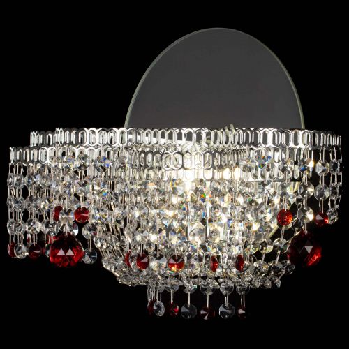 Бра Камелия шар красная в Магнитогорске Гусь Хрустальный