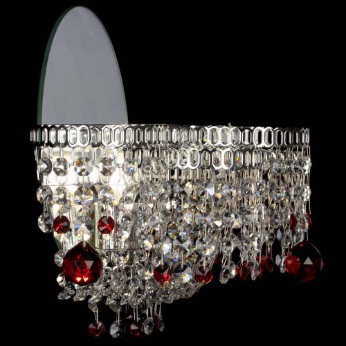 Бра Камелия шар красная в Магнитогорске Гусь Хрустальный