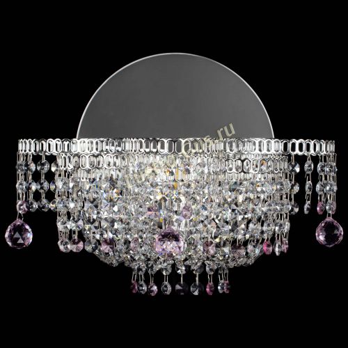 Бра Камелия шар розовая в Магнитогорске Гусь Хрустальный