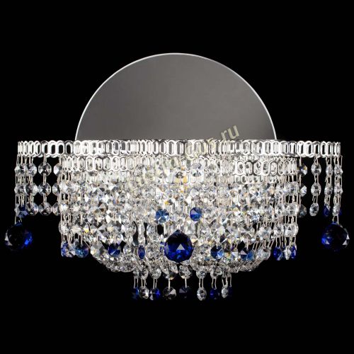 Бра Камелия шар синяя в Магнитогорске Гусь Хрустальный