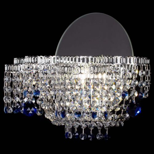 Бра Камелия шар синяя в Магнитогорске Гусь Хрустальный