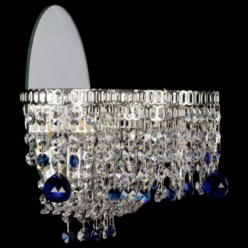 Бра Камелия шар синяя в Магнитогорске Гусь Хрустальный