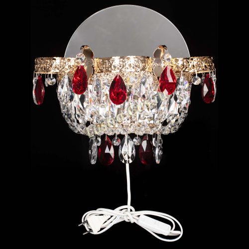 Бра Камея Флора красная в Магнитогорске Гусь Хрустальный