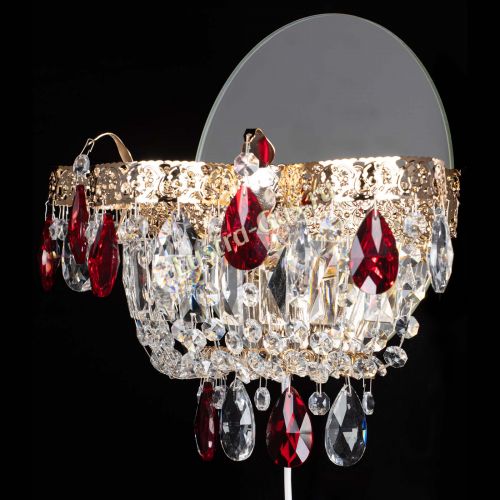 Бра Камея Флора красная в Магнитогорске Гусь Хрустальный