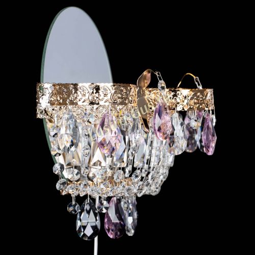 Бра Камея Флора розовая в Магнитогорске Гусь Хрустальный