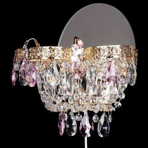 Бра Камея Флора розовая в Магнитогорске Гусь Хрустальный