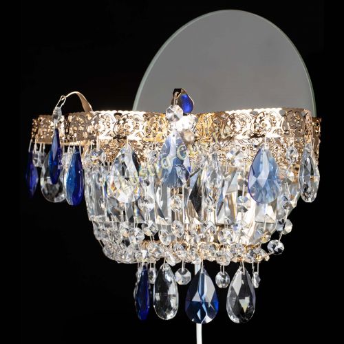 Бра Камея Флора синяя в Магнитогорске Гусь Хрустальный