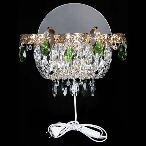 Бра Камея Флора зеленая в Магнитогорске Гусь Хрустальный