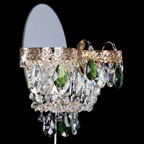 Бра Камея Флора зеленая в Магнитогорске Гусь Хрустальный