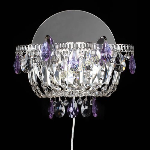 Бра Камея фиолетовая в Магнитогорске Гусь Хрустальный