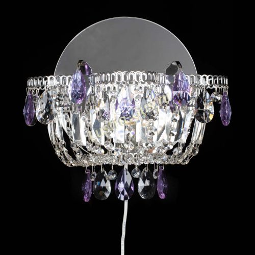 Бра Камея фиолетовая в Магнитогорске Гусь Хрустальный