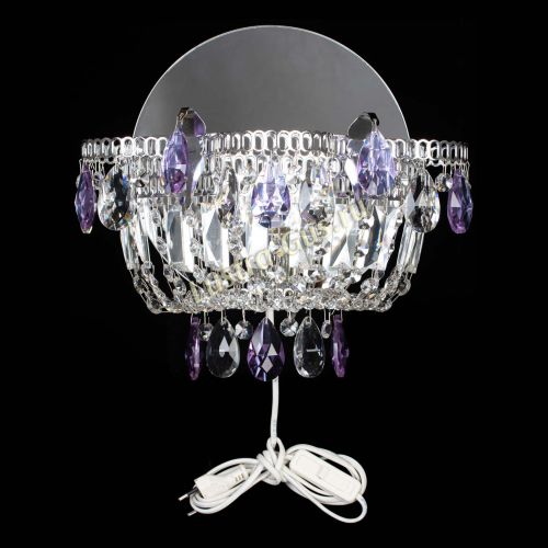 Бра Камея фиолетовая в Магнитогорске Гусь Хрустальный