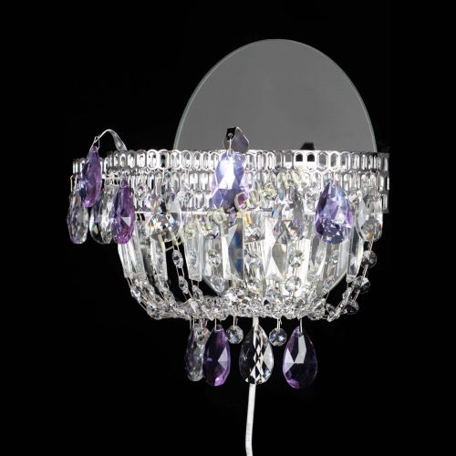 Бра Камея фиолетовая в Магнитогорске Гусь Хрустальный