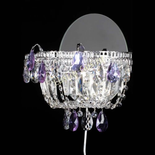 Бра Камея фиолетовая в Магнитогорске Гусь Хрустальный