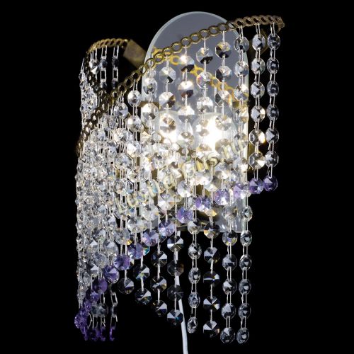 Бра Космея №1 фиолетовая под бронзу в Магнитогорске Гусь Хрустальный