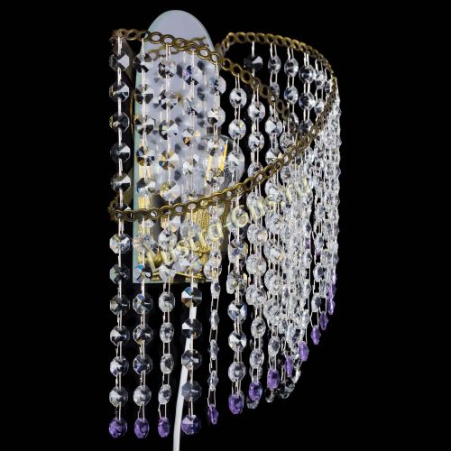 Бра Космея №1 фиолетовая под бронзу в Магнитогорске Гусь Хрустальный