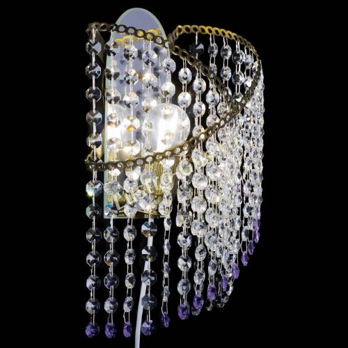 Бра Космея №1 фиолетовая под бронзу в Магнитогорске Гусь Хрустальный