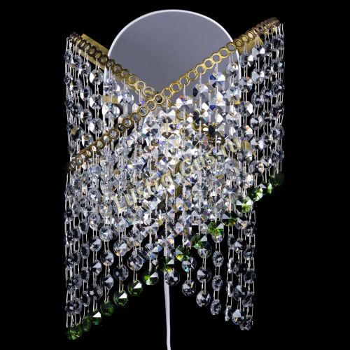 Бра Космея №1 зеленая под бронзу в Магнитогорске Гусь Хрустальный