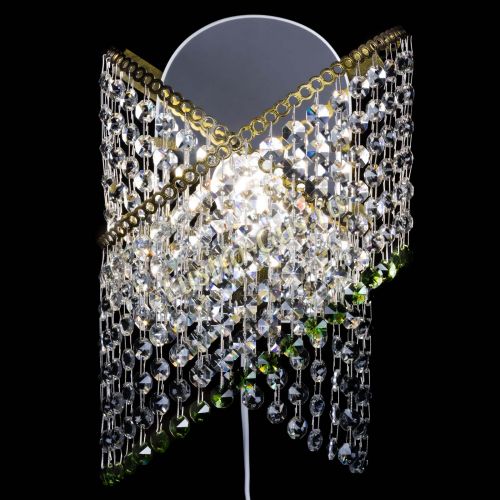 Бра Космея №1 зеленая под бронзу в Магнитогорске Гусь Хрустальный